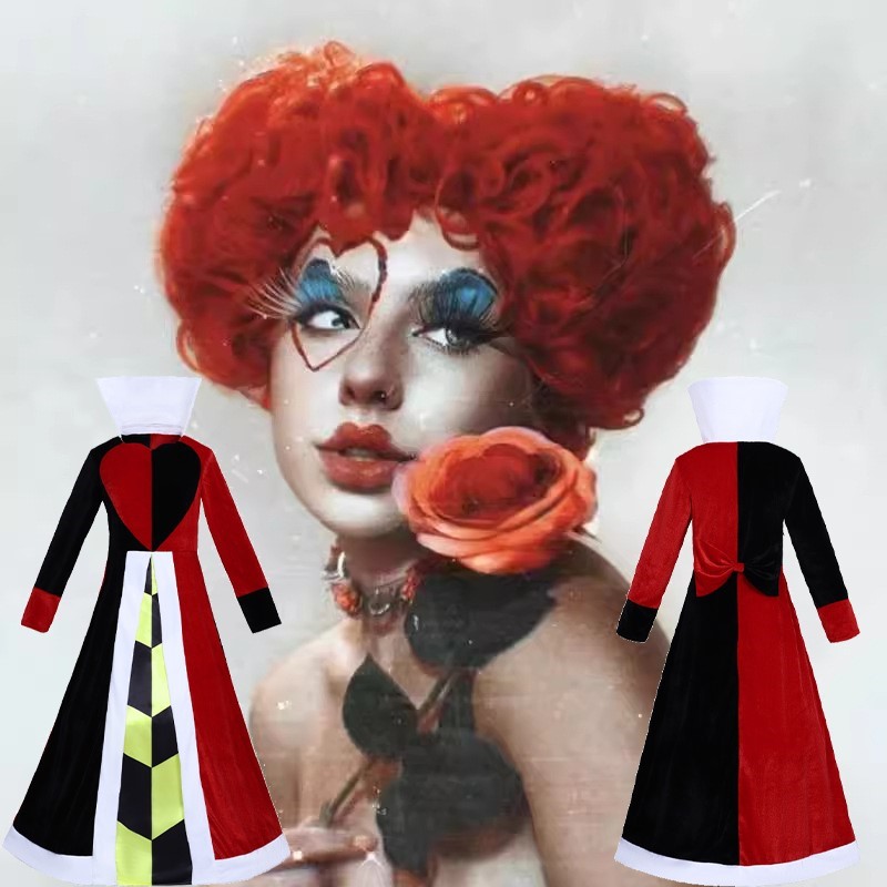 Anime Cosplay With Red Hair - Queen Anime Red Heart Movie Cosplay