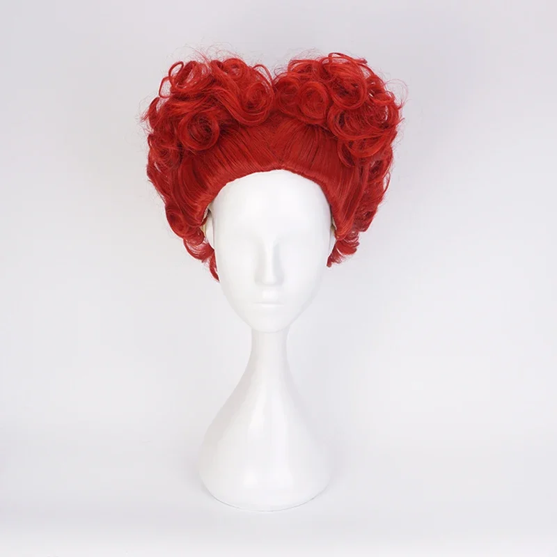 Anime Cosplay With Red Hair - Alice Red Queen Cosplay Wig Queen