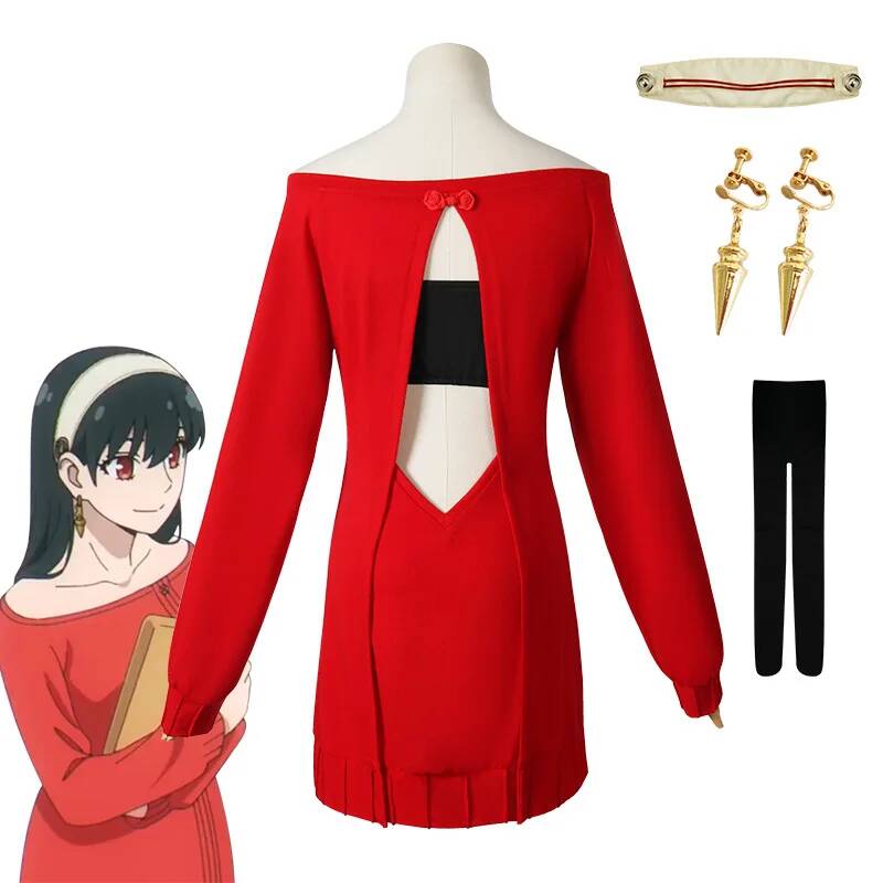 Anime Cosplay Yor Forger - Anime FAMILY Cosplay Yor Forger Yor