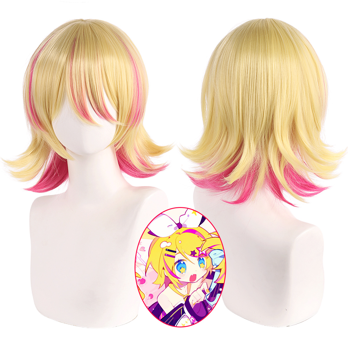 Synthetic Cosplay Wig Short Bl - Anime Cosplay Duo review and price