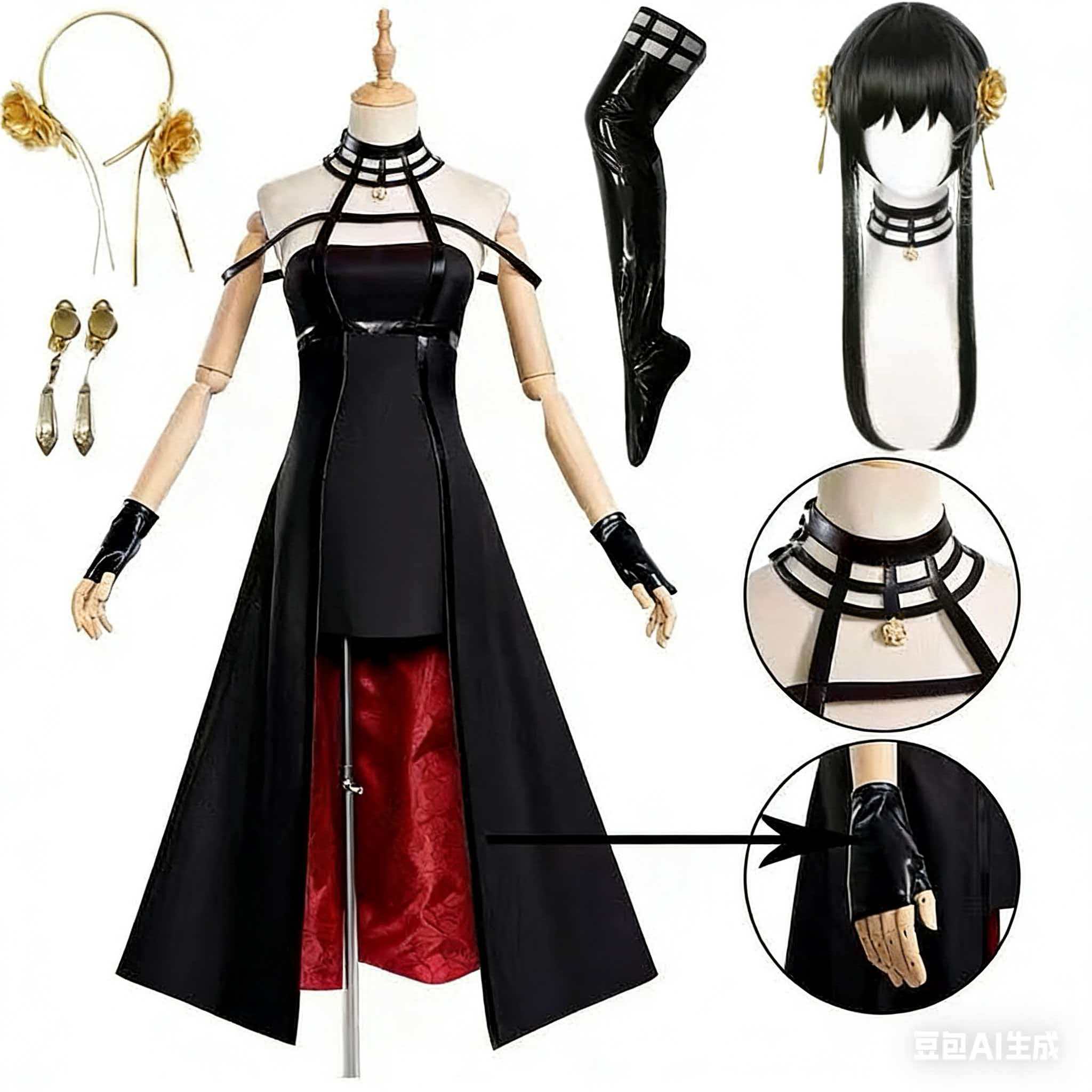 Yor Forger Cosplay Costume Hea - Anime Cosplay Yor review and price