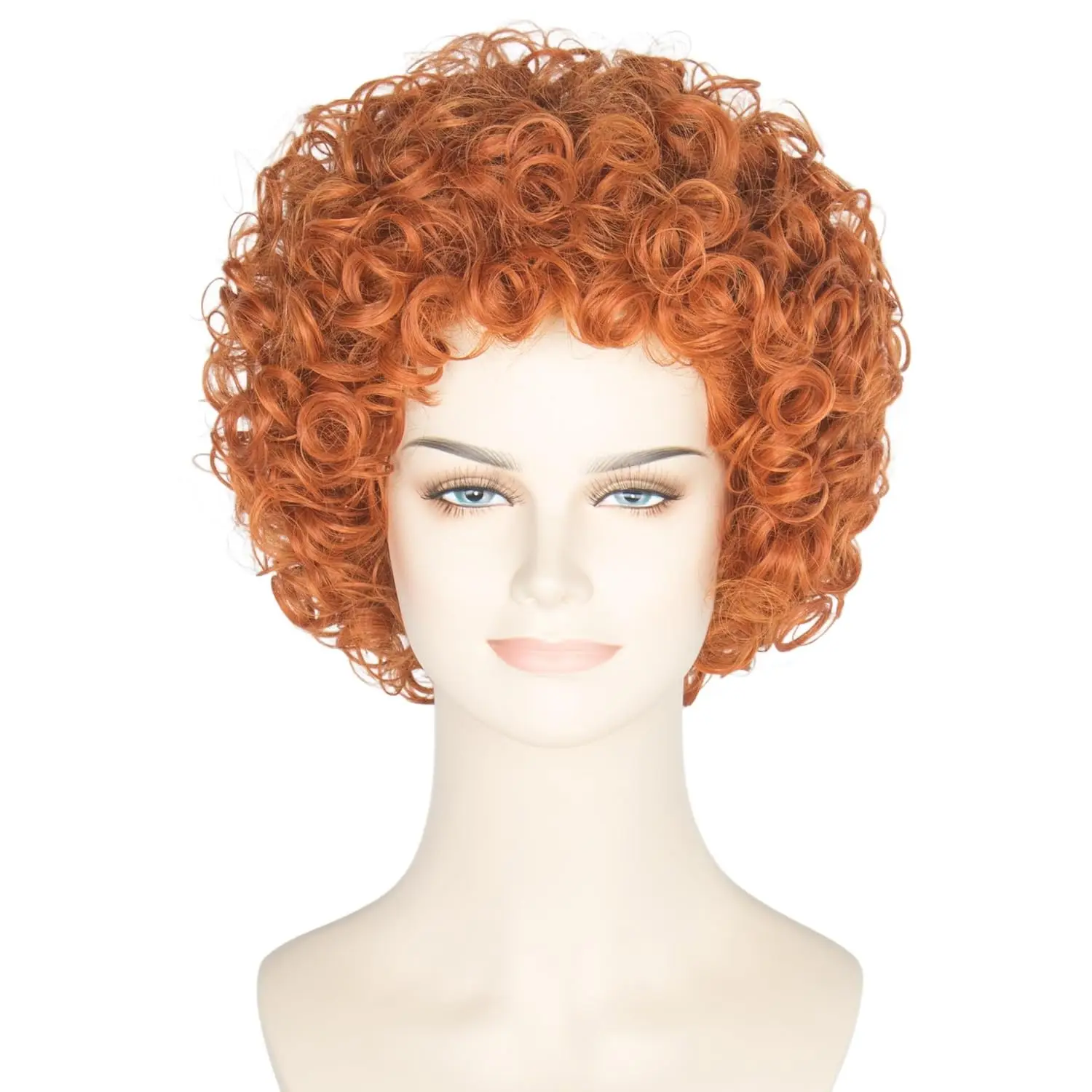 Women Short Curly Red Brown Ha - Anime Cosplay With Red Hair review and price