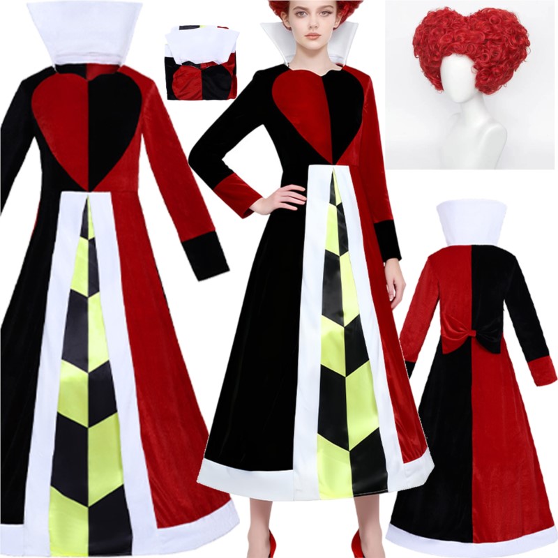 Queen Anime Red Heart Movie Co - Anime Cosplay With Red Hair review and price
