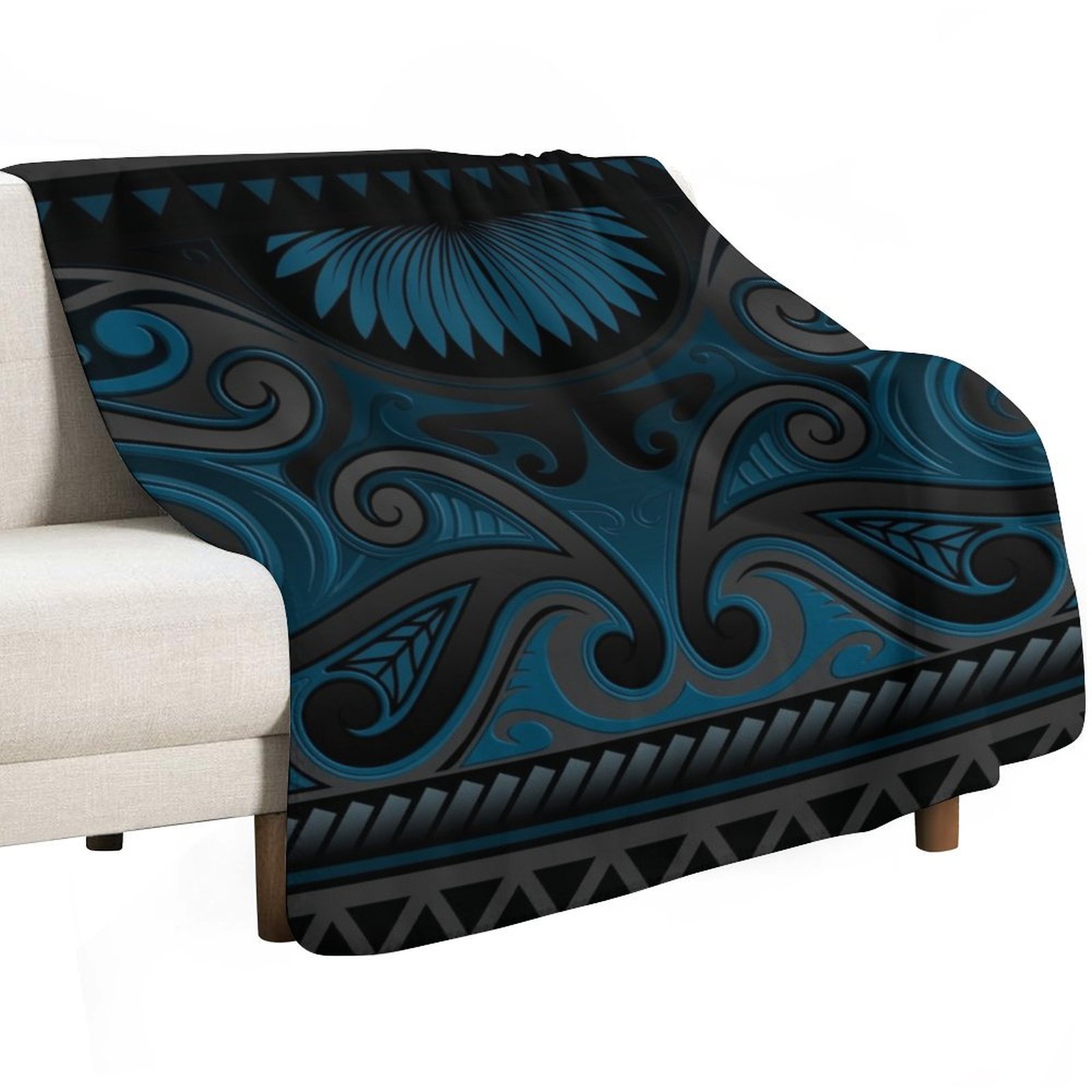 Blue Grey Ornate Maori Design, - Anime Cosplay New Zealand review and price
