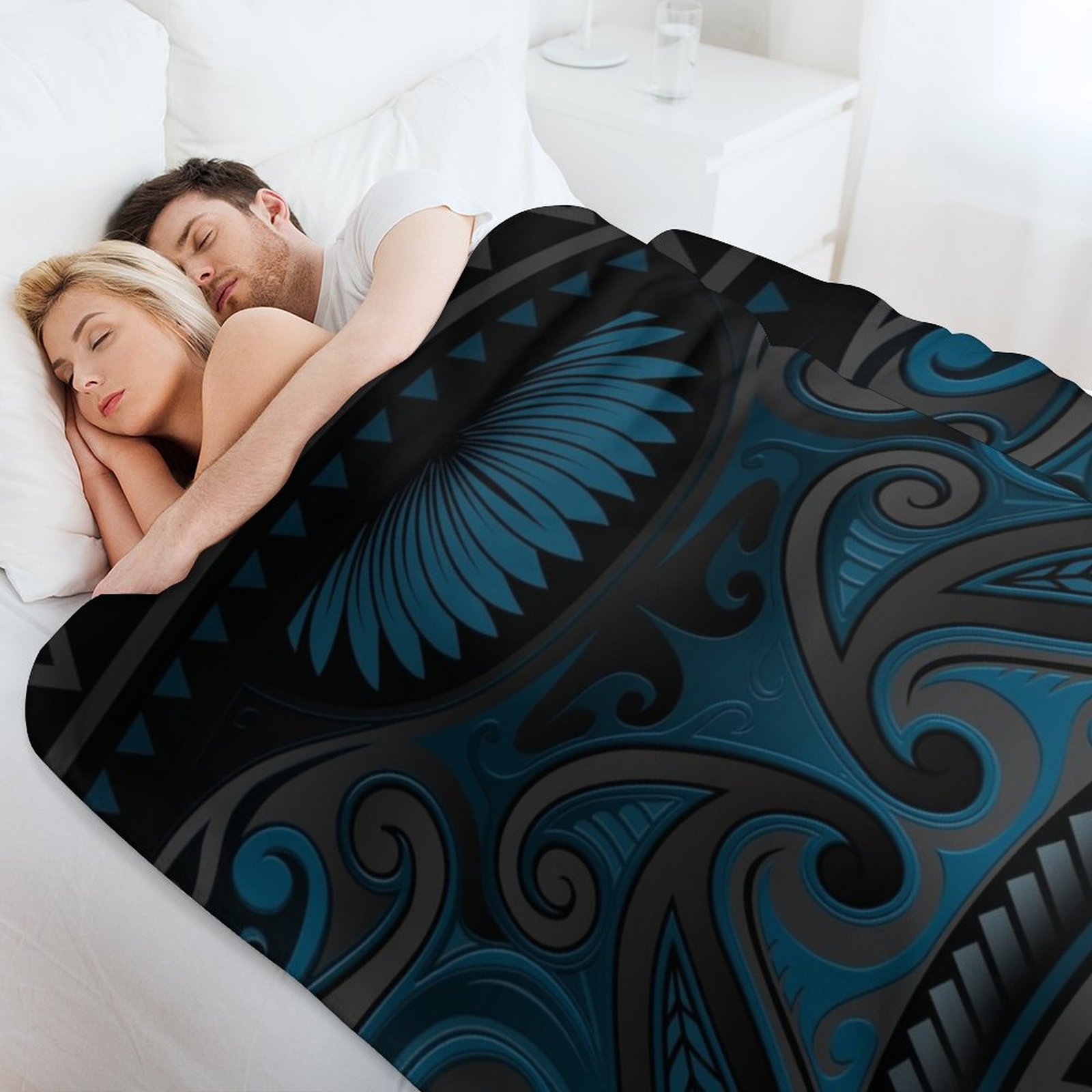 Blue Grey Ornate Maori Design, - Anime Cosplay New Zealand review and price