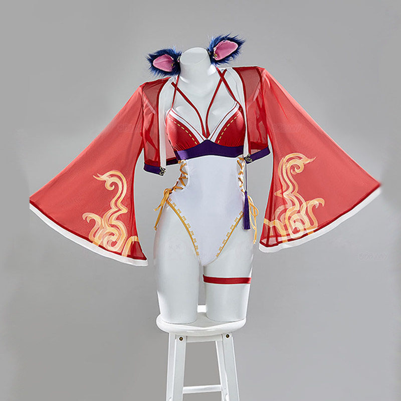 League of Legends Ahri Swimsui - Anime Cosplay Bikini review and price