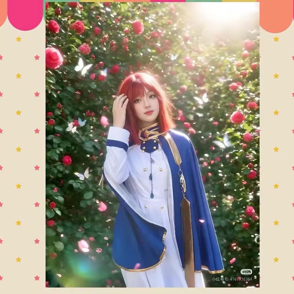 Shirayuki Cosplay Costumes Ani - Anime Cosplay With Red Hair review and price
