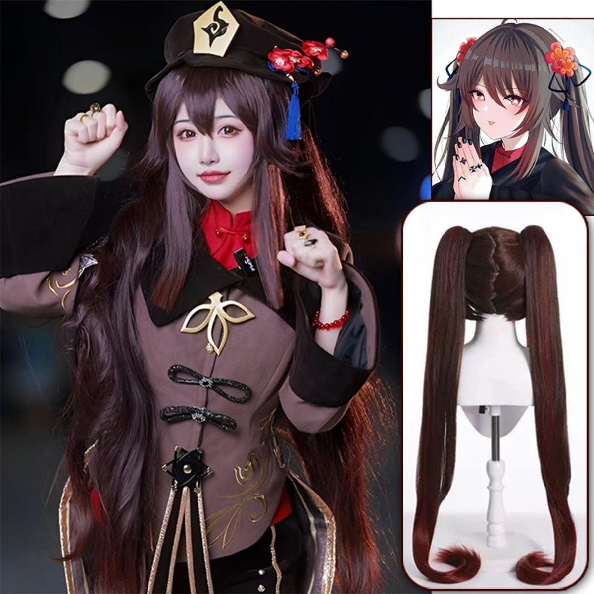 Genshin Impact Hu Tao Cosplay  - Anime Cosplay Duo review and price