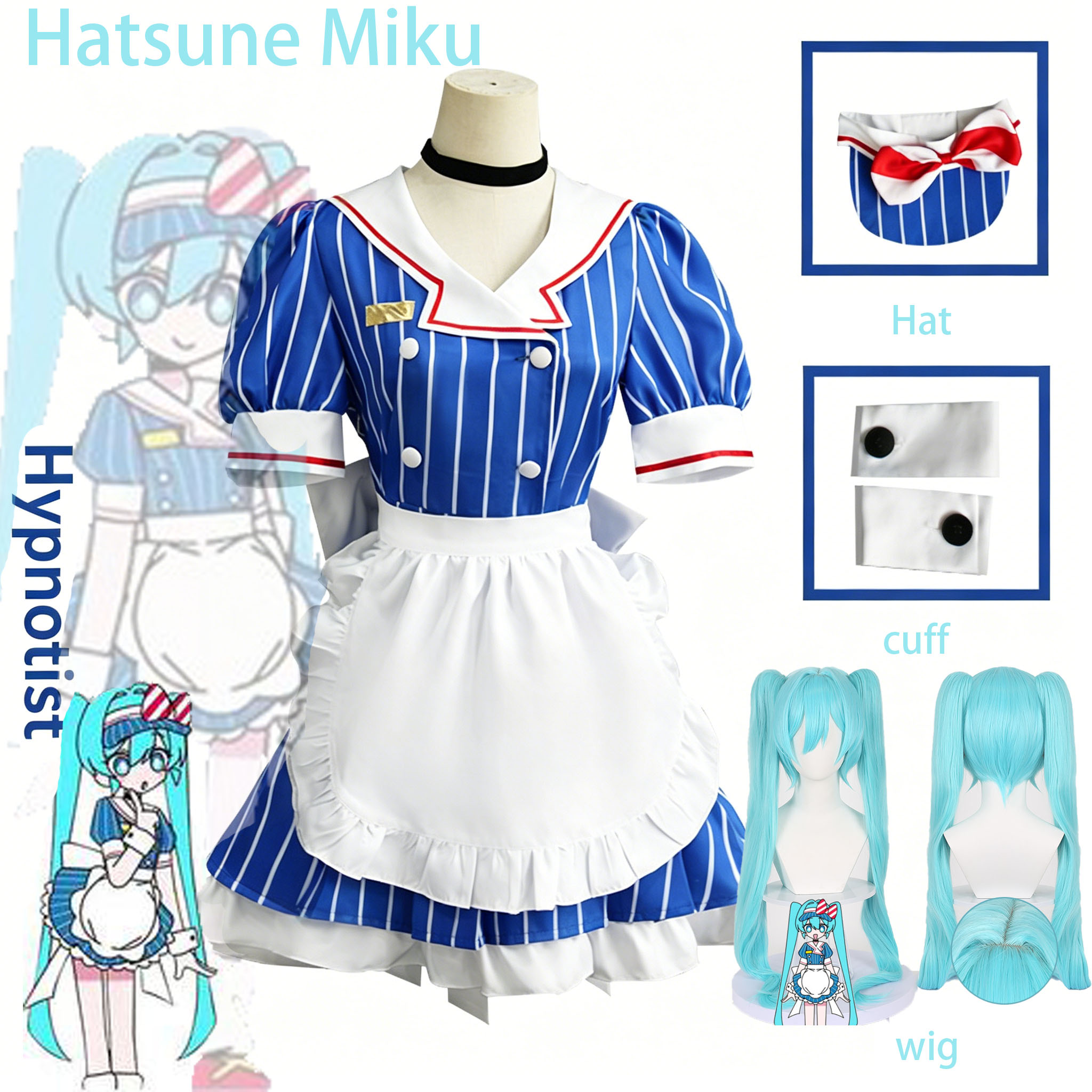 Anime Hypnotist Maid Uniform C - Anime Cosplay Duo review and price