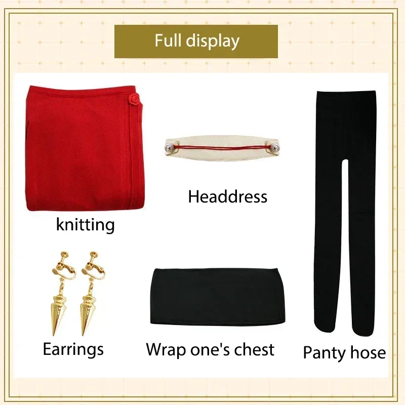 Yor Forger Cosplay Long Red Kn - Anime Cosplay Yor review and price