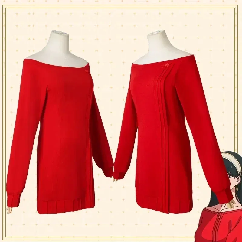 Yor Forger Cosplay Long Red Kn - Anime Cosplay Yor Forger review and price