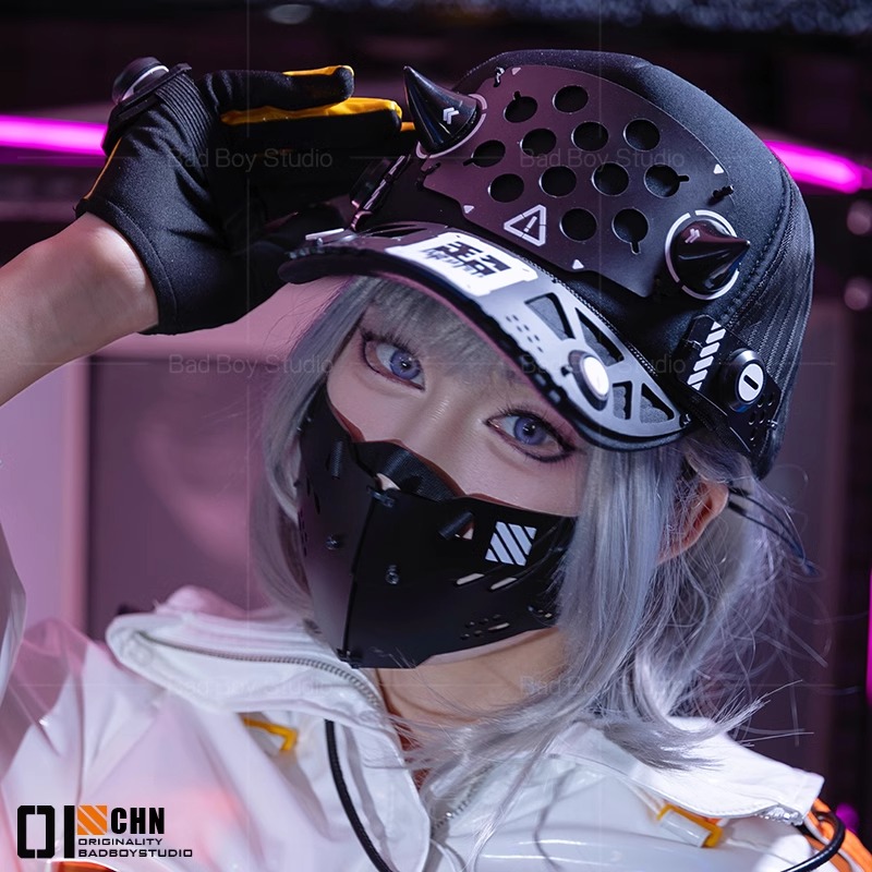 2025 Game Cyberpunk Cosplay Ma - Anime Cosplay Mask review and price